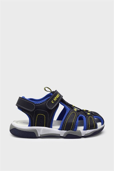 Castle Black Unisex Çocuk Kafes Sandalet Lacivert CB3544
