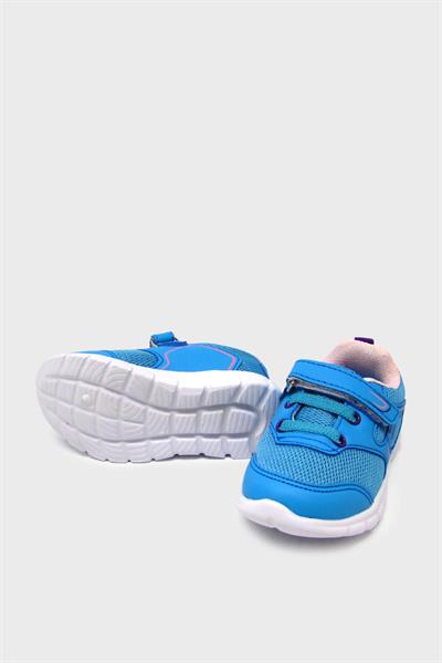 Cool Kız Çocuk Fileli Cırtlı Spor Ayakkabı Mint Yeşili Pembe ARSLN-S27B