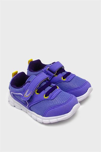 Cool Kız Çocuk Fileli Cırtlı Spor Ayakkabı Lila Mor ARSLN-S27B