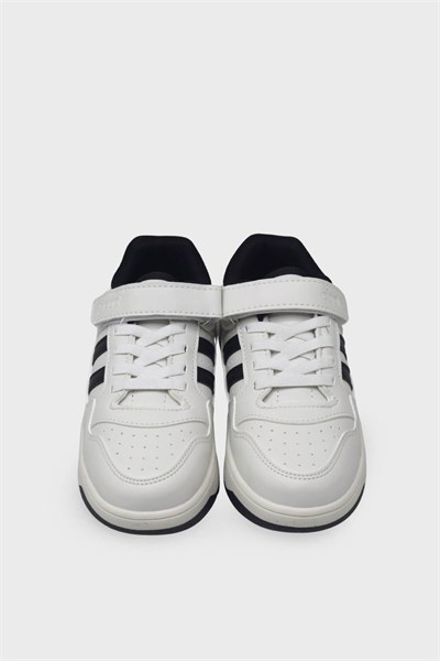 Cool Unisex Çocuk Spor Ayakkabı Beyaz Siyah ARSLN-FOOR