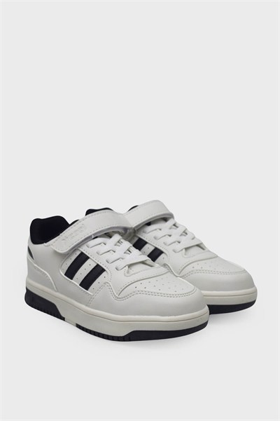 Cool Unisex Çocuk Spor Ayakkabı Beyaz Siyah ARSLN-FOOR