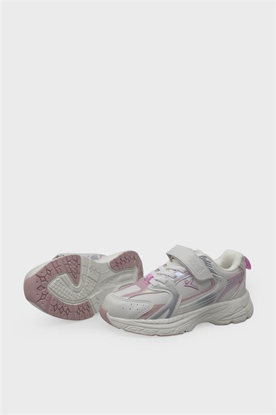 Cool Unisex Çocuk Spor Ayakkabı Beyaz Pudra ARSLN-TERRA