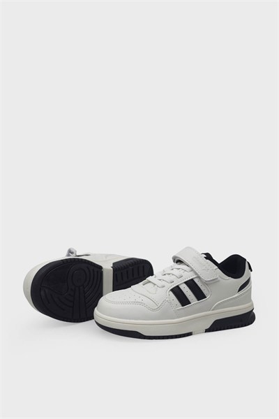 Cool Unisex Çocuk Spor Ayakkabı Beyaz Siyah ARSLN-FOOR