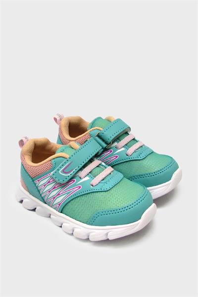 Cool Unisex Çocuk Spor Ayakkabı Su Yeşili Somon ARSLN-S12