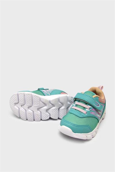 Cool Unisex Çocuk Spor Ayakkabı Su Yeşili Somon ARSLN-S12