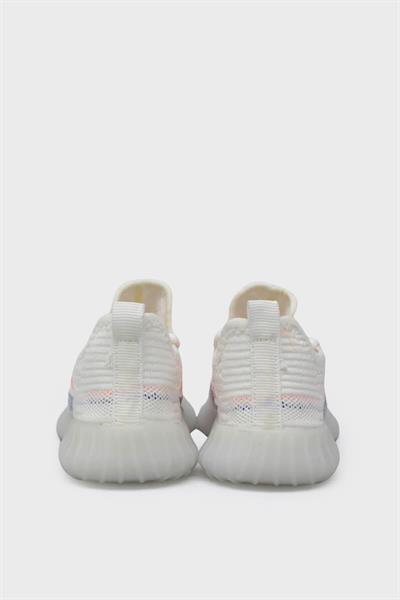 Cool Unisex Çocuk Streç Detaylı Spor Ayakkabı Beyaz ARSLN2022-27
