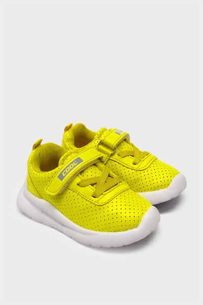 Cool Unisex Çocuk Yazlık Cırtlı Spor Ayakkabı Sarı ARSLN-S20
