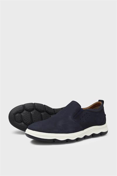 Dr. Flexer Erkek Comfort Deri Ayakkabı Nubuk Lacivert UCEL222907