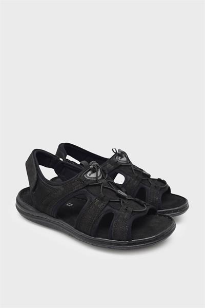 Dunlop Erkek Casual Deri Sandalet Siyah DNLP-1701