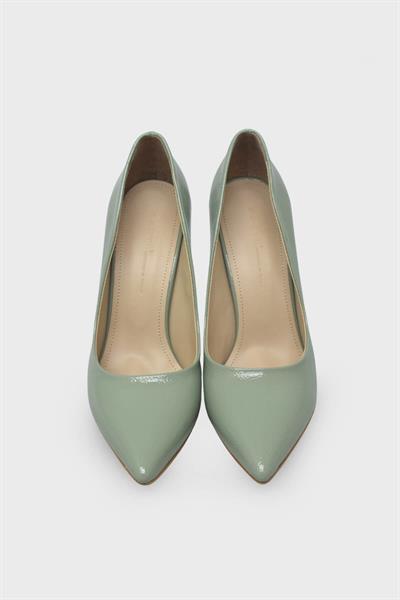 Esstii Kadın İnce Topuklu Klasik Stiletto Ayakkabı Su Yeşili EST095