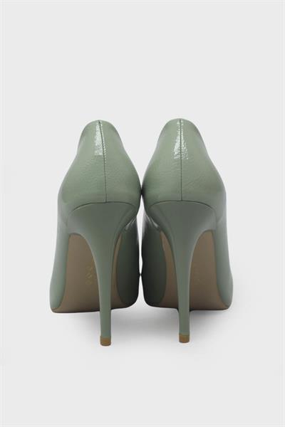 Esstii Kadın İnce Topuklu Klasik Stiletto Ayakkabı Su Yeşili EST095