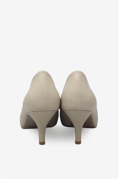 Esstii Kadın Kısa İnce Topuklu Stiletto Ayakkabı Bej EST096