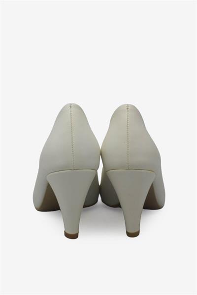 Esstii Kadın Sivri Burun Topuklu Ayakkabı Beyaz EST102