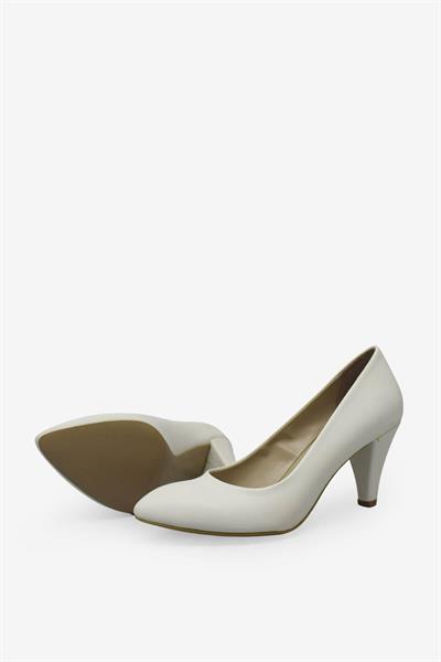 Esstii Kadın Sivri Burun Topuklu Ayakkabı Beyaz EST102