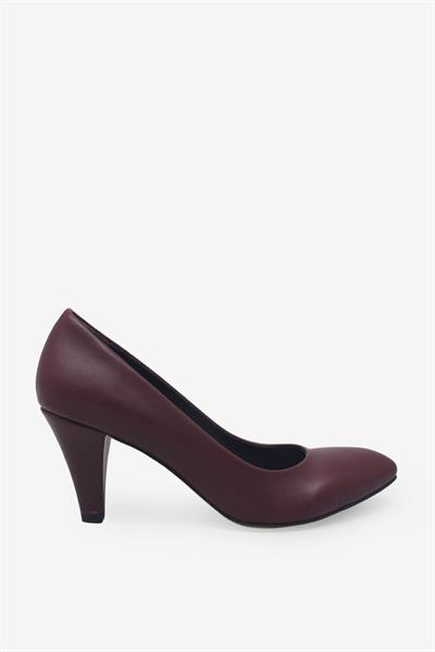 Esstii Kadın Sivri Burun Topuklu Ayakkabı Bordo EST102