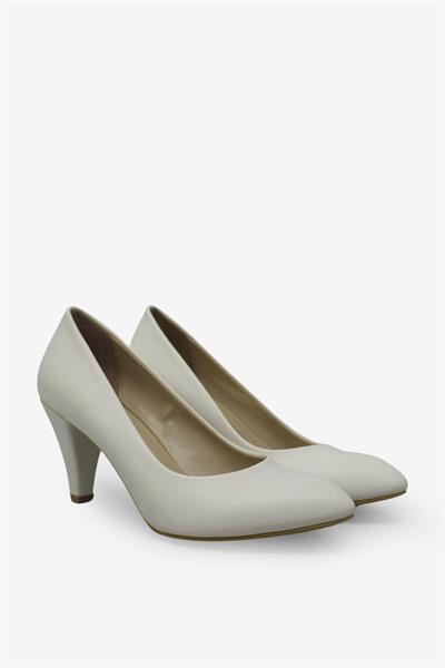 Esstii Kadın Sivri Burun Topuklu Ayakkabı Beyaz EST102