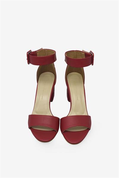 Esstii Kadın Topuklu Sandalet Kırmızı EST564