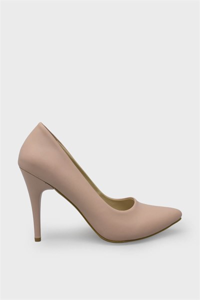 Esstii Kadın Yüksek Topuklu Stiletto Ayakkabı Pudra EST100