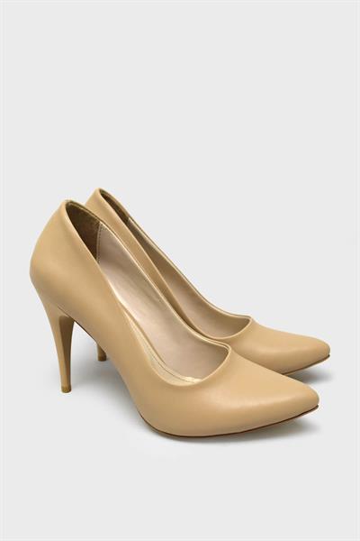 Esstii Kadın Yüksek Topuklu Stiletto Ayakkabı Nut EST100