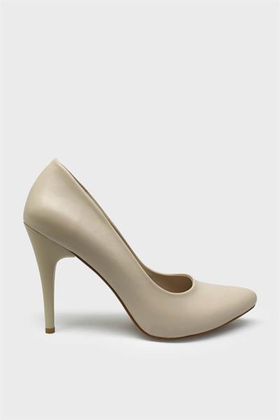 Esstii Kadın Yüksek Topuklu Stiletto Ayakkabı Bej EST100