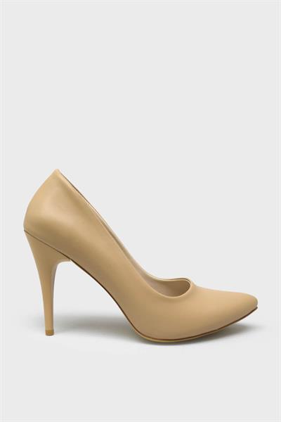 Esstii Kadın Yüksek Topuklu Stiletto Ayakkabı Nut EST100
