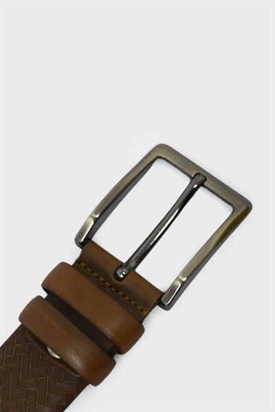 Fosco Erkek Baskılı Kemer Taba FSC1001K