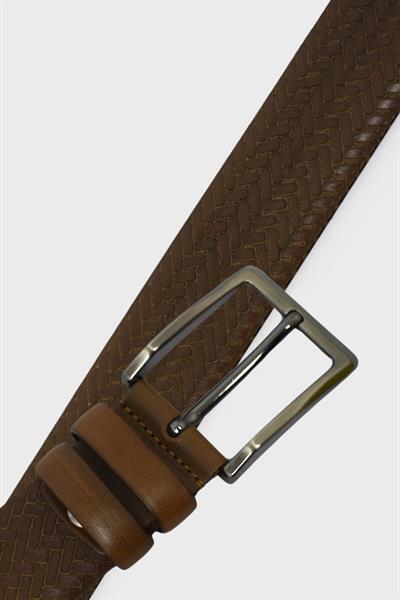 Fosco Erkek Baskılı Kemer Taba FSC1001K