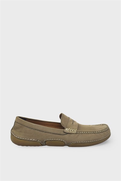 Fosco Erkek Casual Deri Ayakkabı Kum Nubuk FSC-9844