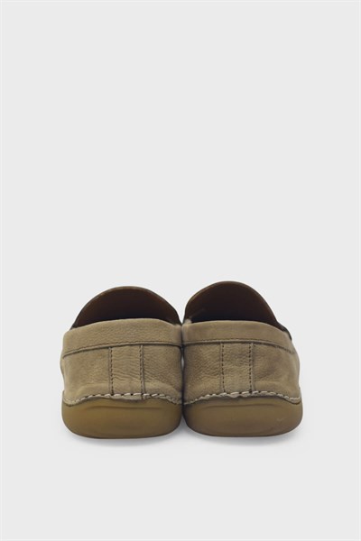 Fosco Erkek Casual Deri Ayakkabı Kum Nubuk FSC-9844