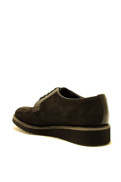 Fosco Erkek Casual Deri Ayakkabı Nubuk Siyah FSC-6510
