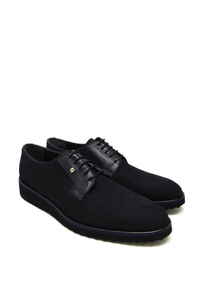 Fosco Erkek Casual Deri Ayakkabı Nubuk Lacivert FSC-6510