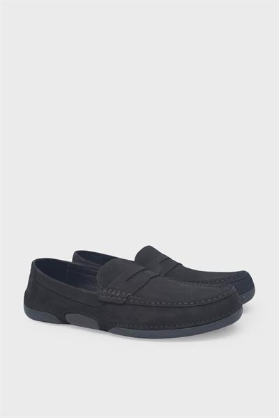 Fosco Erkek Casual Deri Ayakkabı Siyah Nubuk FSC-9844