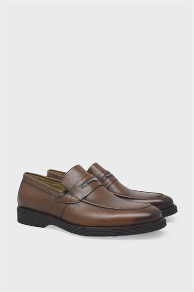 Fosco Erkek Casual Deri Ayakkabı Taba FSC-2893