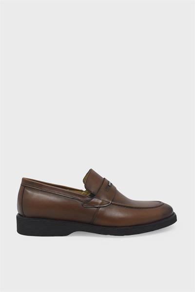 Fosco Erkek Casual Deri Ayakkabı Taba FSC-2893
