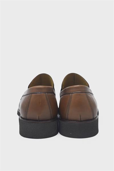 Fosco Erkek Casual Deri Ayakkabı Taba FSC-2893