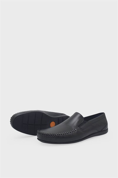 Fosco Erkek Corcik Deri Ayakkabı Siyah FSC2060