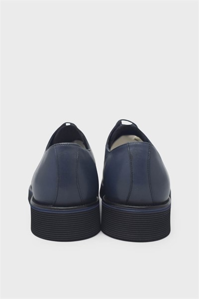 Fosco Erkek Klasik Deri Ayakkabı Lacivert FSC-2928