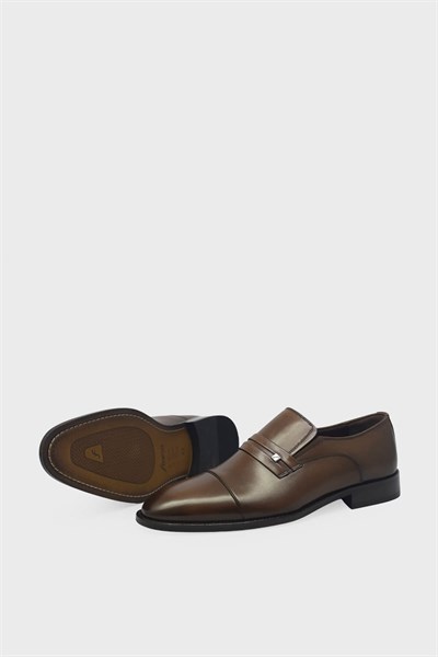 Fosco Erkek Klasik Deri Ayakkabı Taba FSC-9817