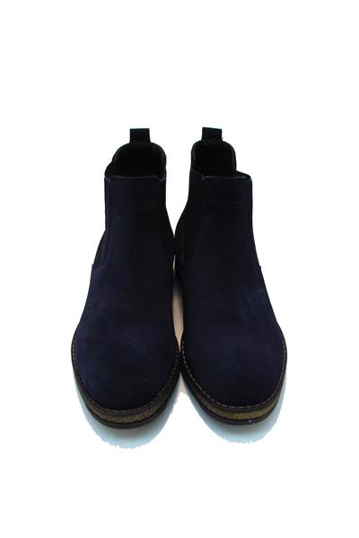 Fosco Erkek Klasik Deri Bot Lacivert FSC1542