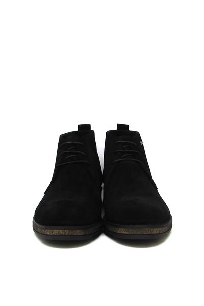 Fosco Erkek Klasik Deri Bot Nubuk Siyah FSC1541