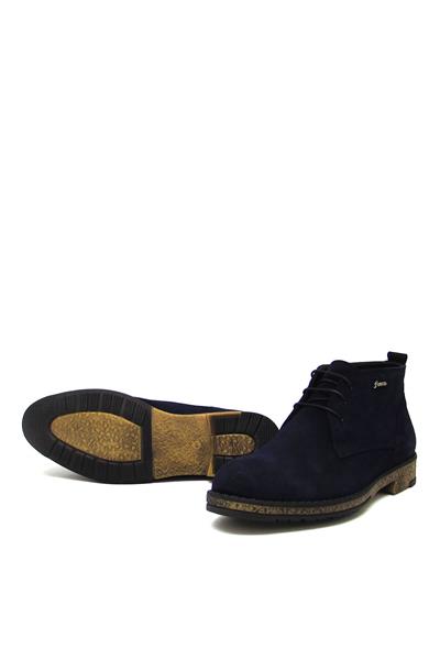 Fosco Erkek Klasik Deri Bot Nubuk Siyah FSC1541