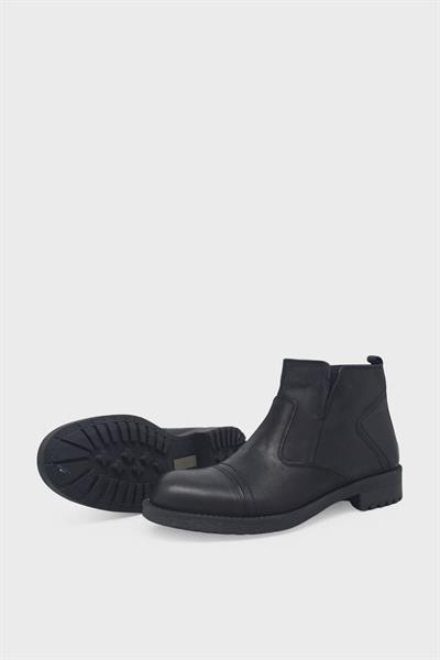 Fosco Erkek Klasik Deri Bot Nubuk Siyah FSC-2902