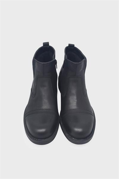 Fosco Erkek Klasik Deri Bot Nubuk Siyah FSC-2902