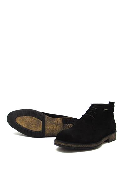 Fosco Erkek Klasik Deri Bot Nubuk Siyah FSC1541