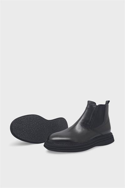 Fosco Erkek Klasik Deri Bot Siyah FSC-3160