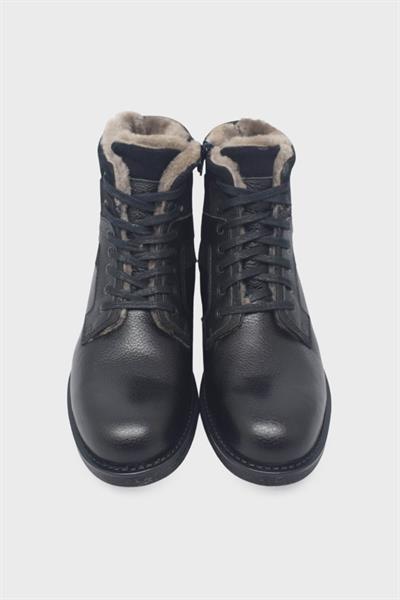 Fosco Erkek Klasik Deri Bot Siyah FSC-7579-1