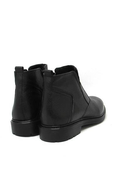 Fosco Erkek Klasik Deri Bot Siyah FSC1524