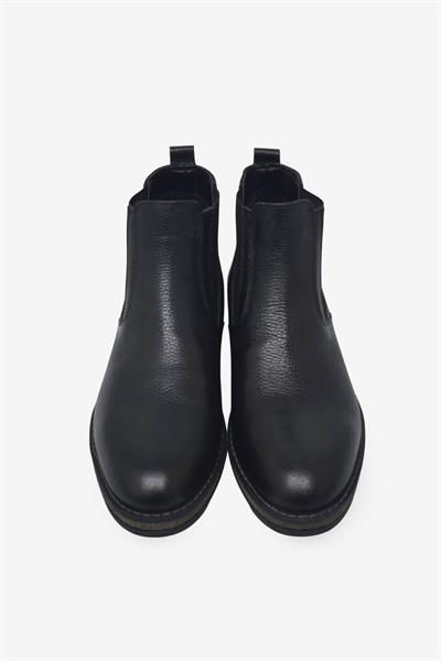 Fosco Erkek Klasik Deri Bot Siyah FSC1542