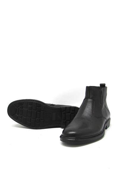 Fosco Erkek Klasik Deri Bot Siyah FSC1524