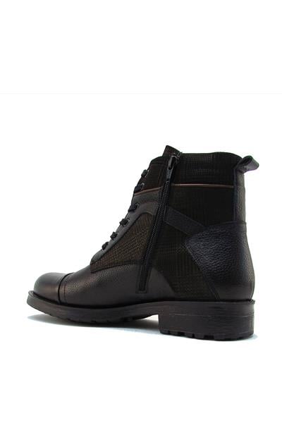 Fosco Erkek Klasik Deri Bot Siyah FSC9513